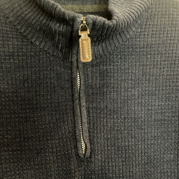 TRICOT St. Raphael men's pull over sweater size XL dark navy blue. Super soft - Picture 3 of 5